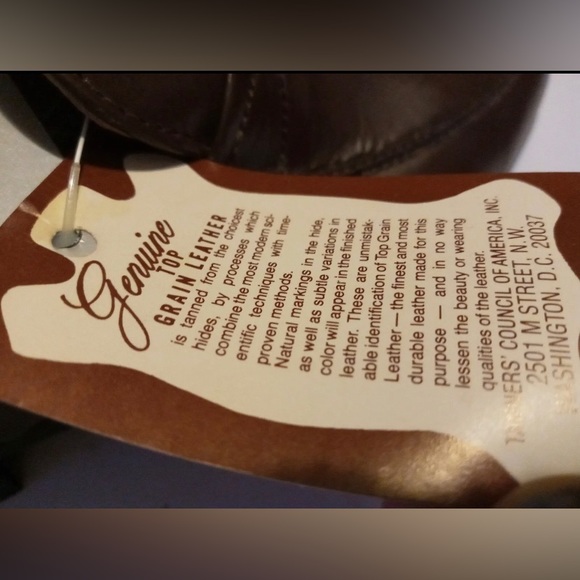 NOS 70s BARCLAY Endicott Johnson Mens 8D Brown Leather Oxford New Dress Shoes - Picture 5 of 12